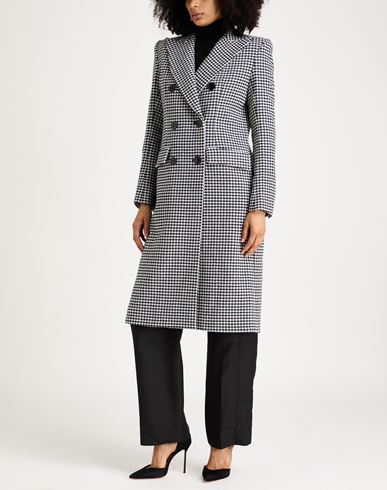 Woman Coat Black Size 10 Wool, Cashmere