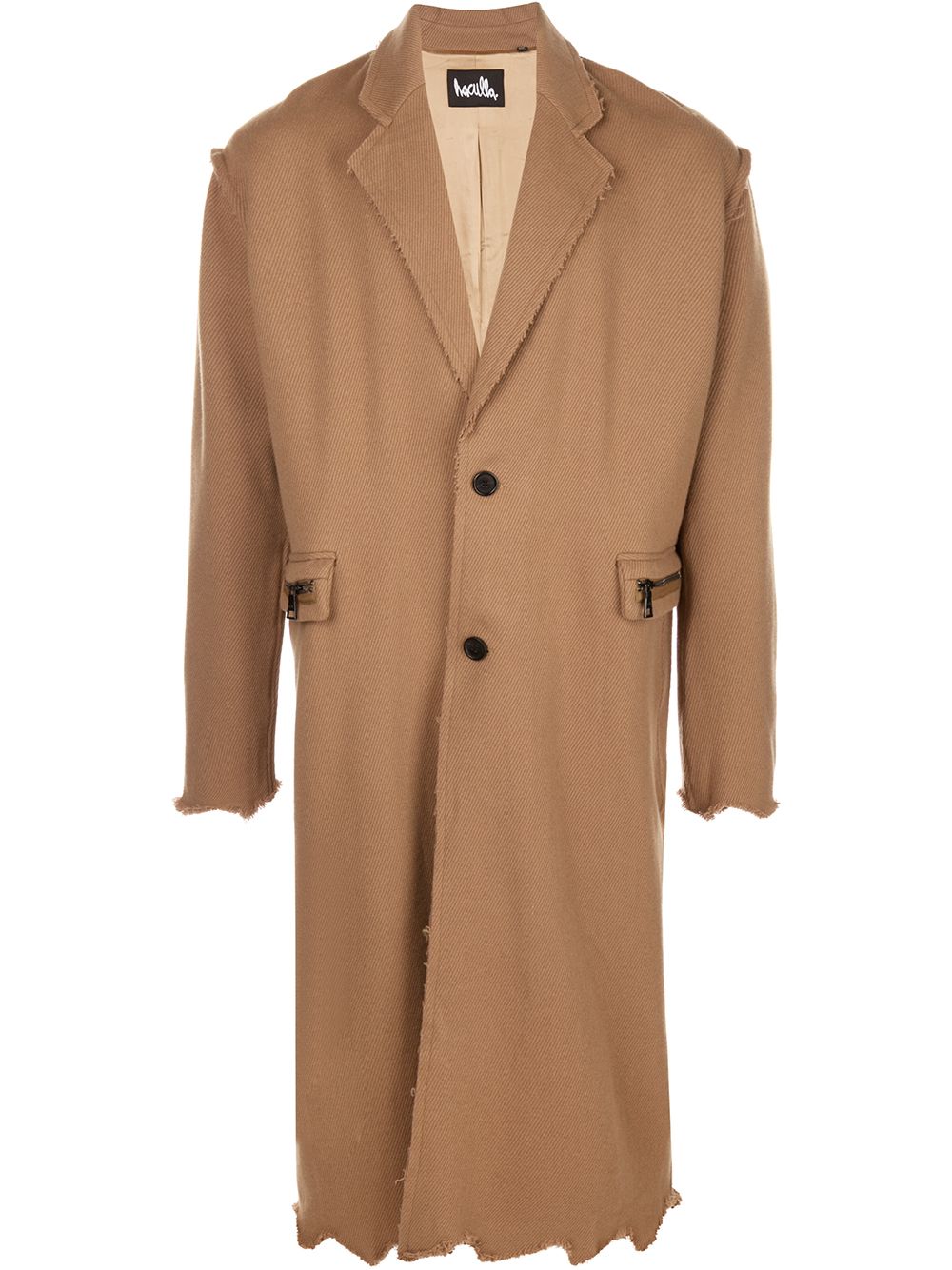 Single breasted coat - CAMEL
