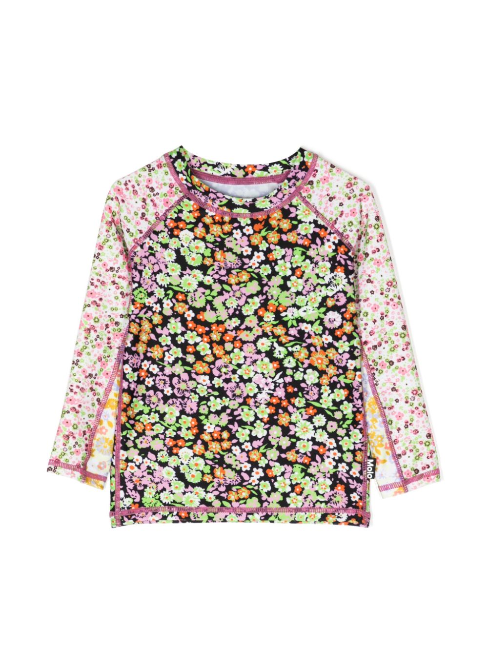 Floral-printed swim top - Multicolour