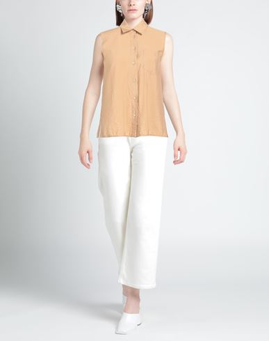 Woman Shirt Camel Size 0 Viscose, Polyamide