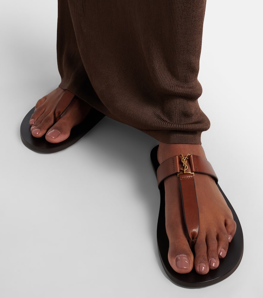 Cassandre leather thong sandals