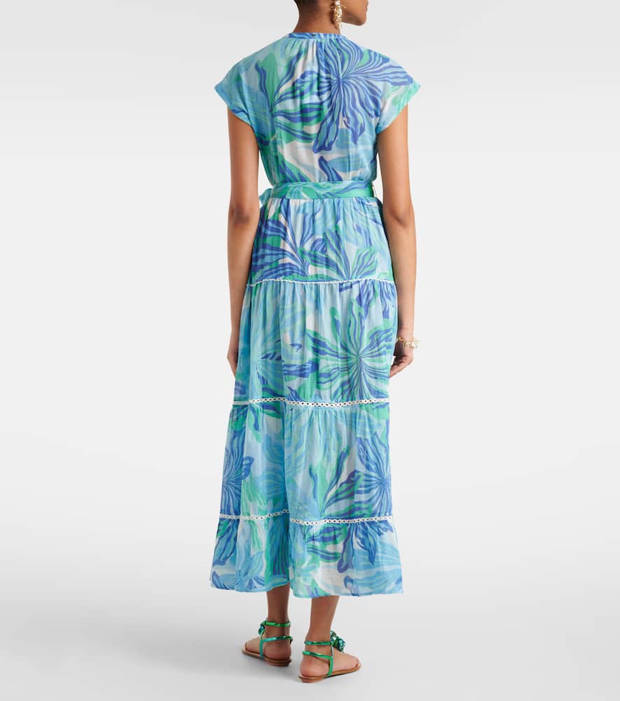 Kora printed cotton gauze maxi dress