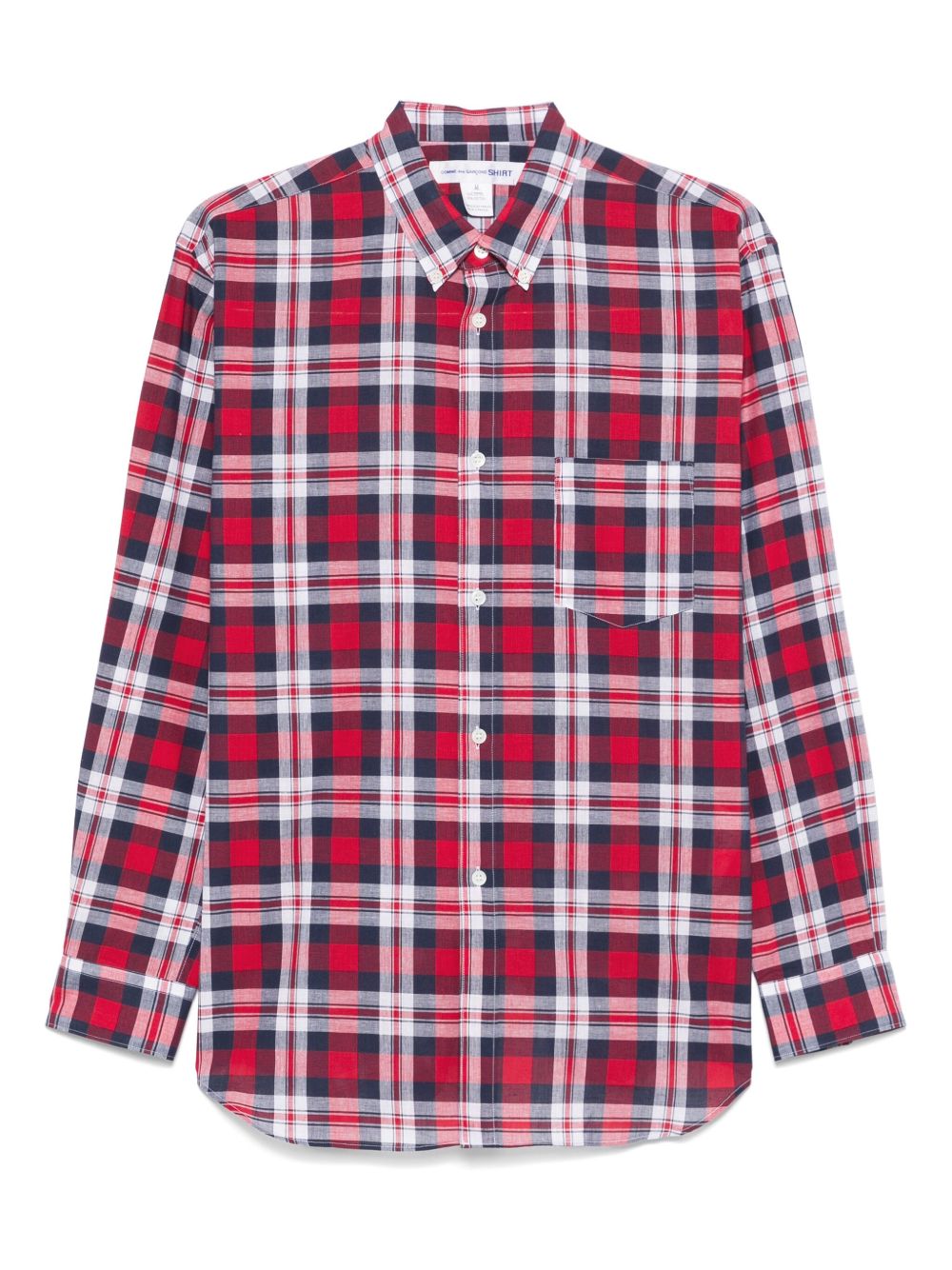 Comme Des Garçons Shirt plaid shirt - Red