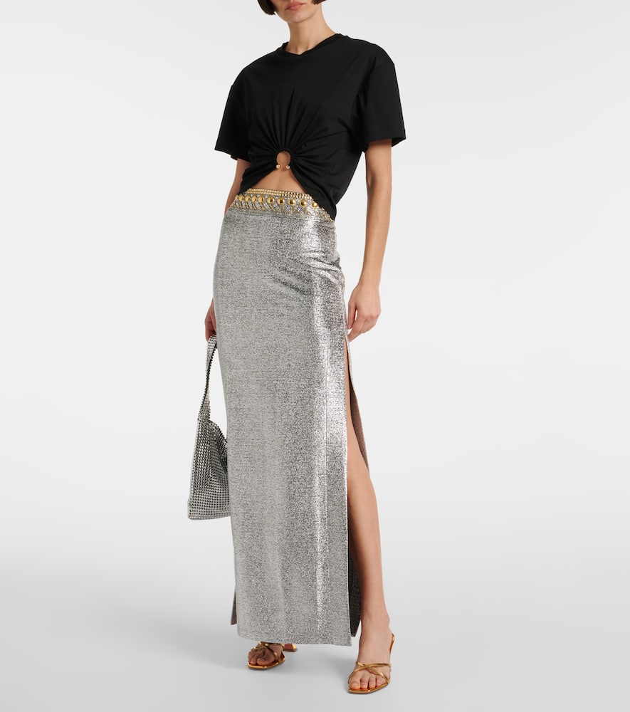 Rabanne Embellished maxi skirt