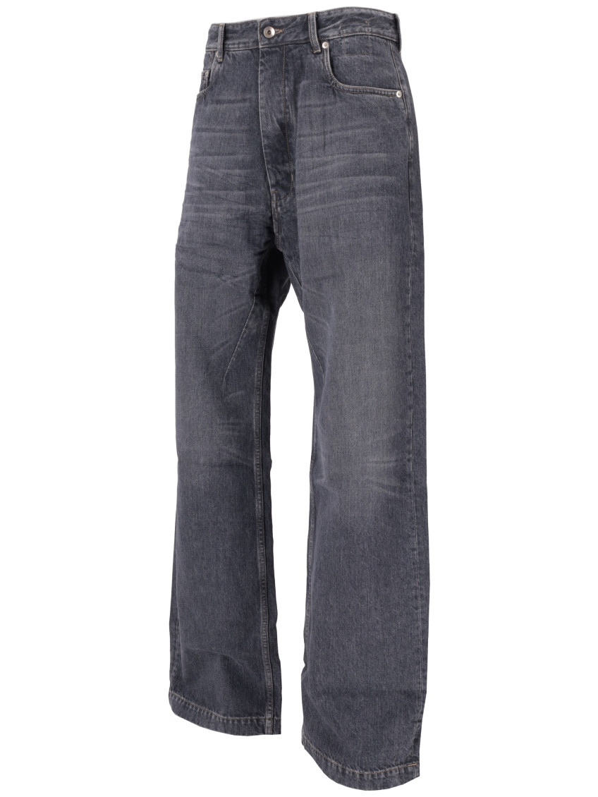 Rick Owens - drkshdw wide leg denim trousers belt loop