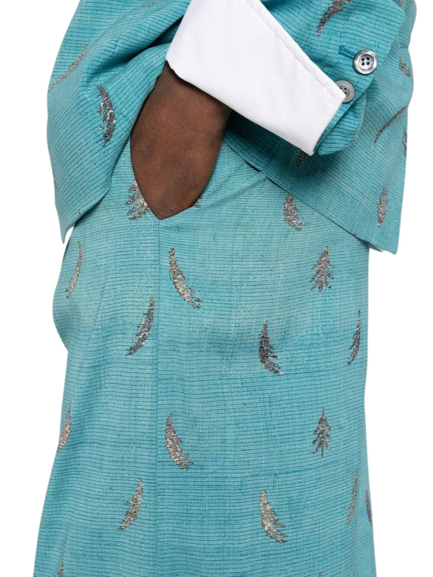 Printed Silk Trousers
