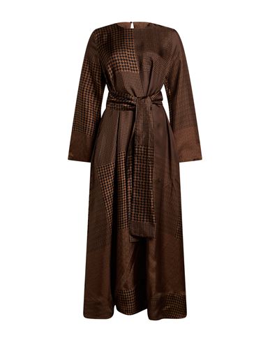 Co. go Woman Maxi dress Brown Size 4 Silk