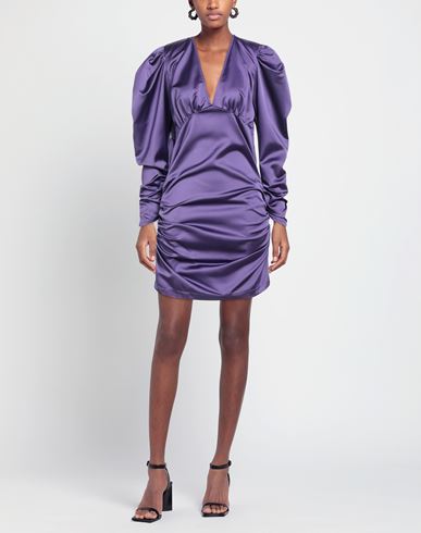 Marsēm Woman Mini dress Purple Size L Polyester, Elastane