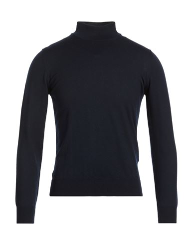 Man Turtleneck Midnight blue Size 34 Virgin Wool