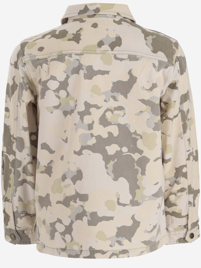 Boys Multicolor Camo Pattern Jackets