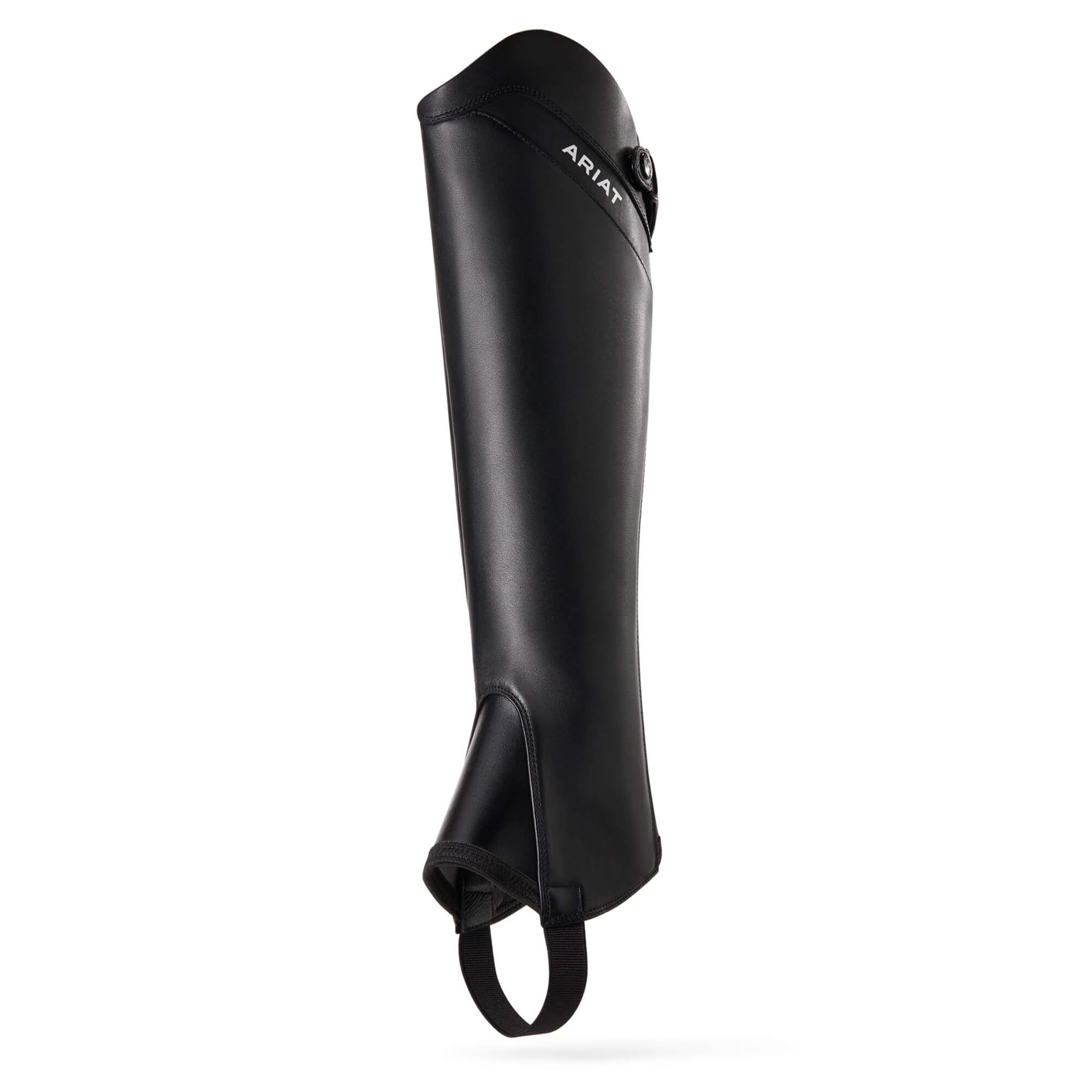 Palisade Half Chap in Black, Tall Height, Large Calf