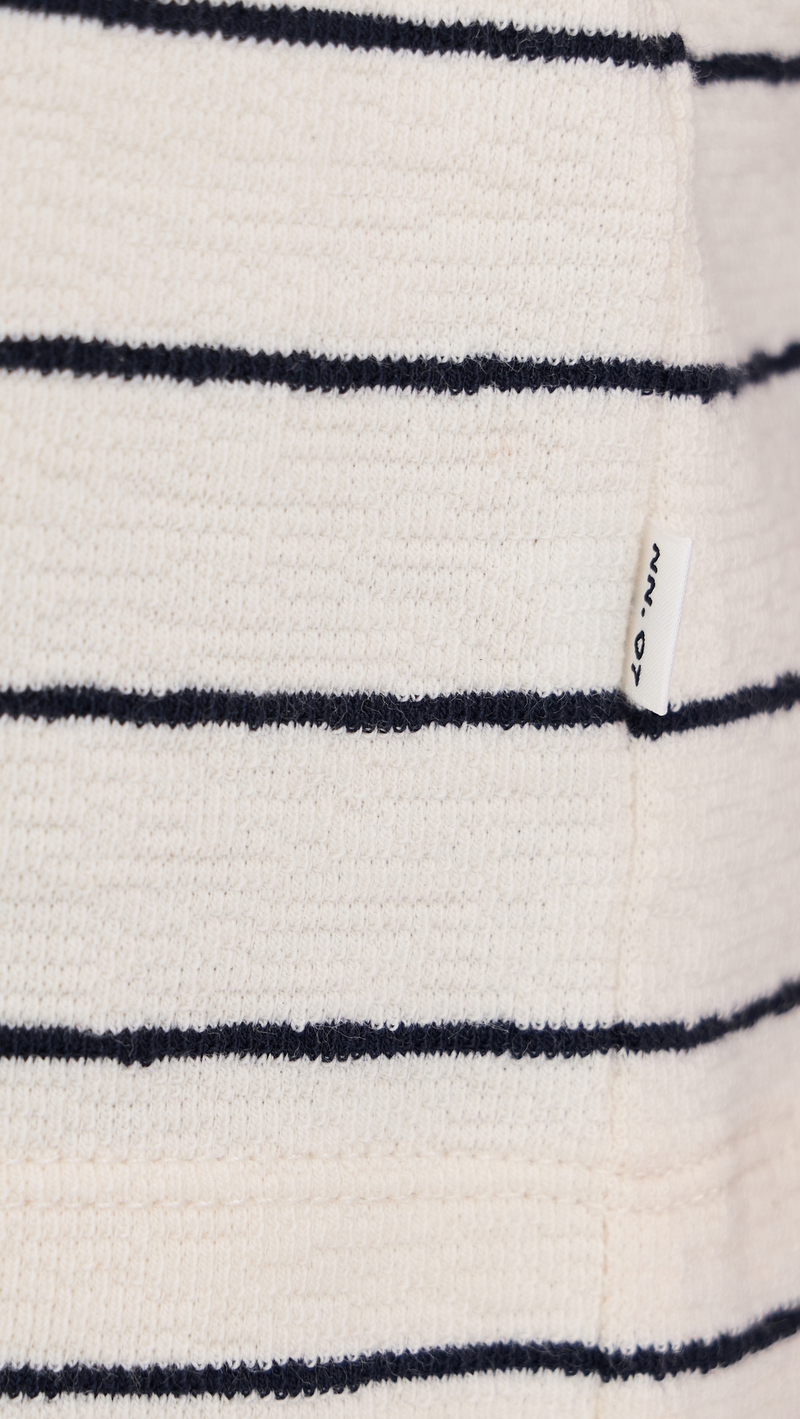 Pedro Textured Stripe Tee Navy Blue