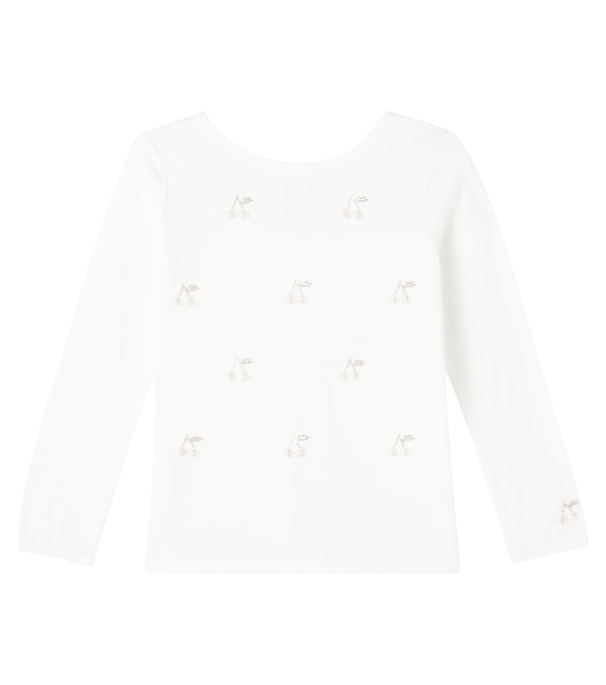 Jibou embellished cotton T-shirt