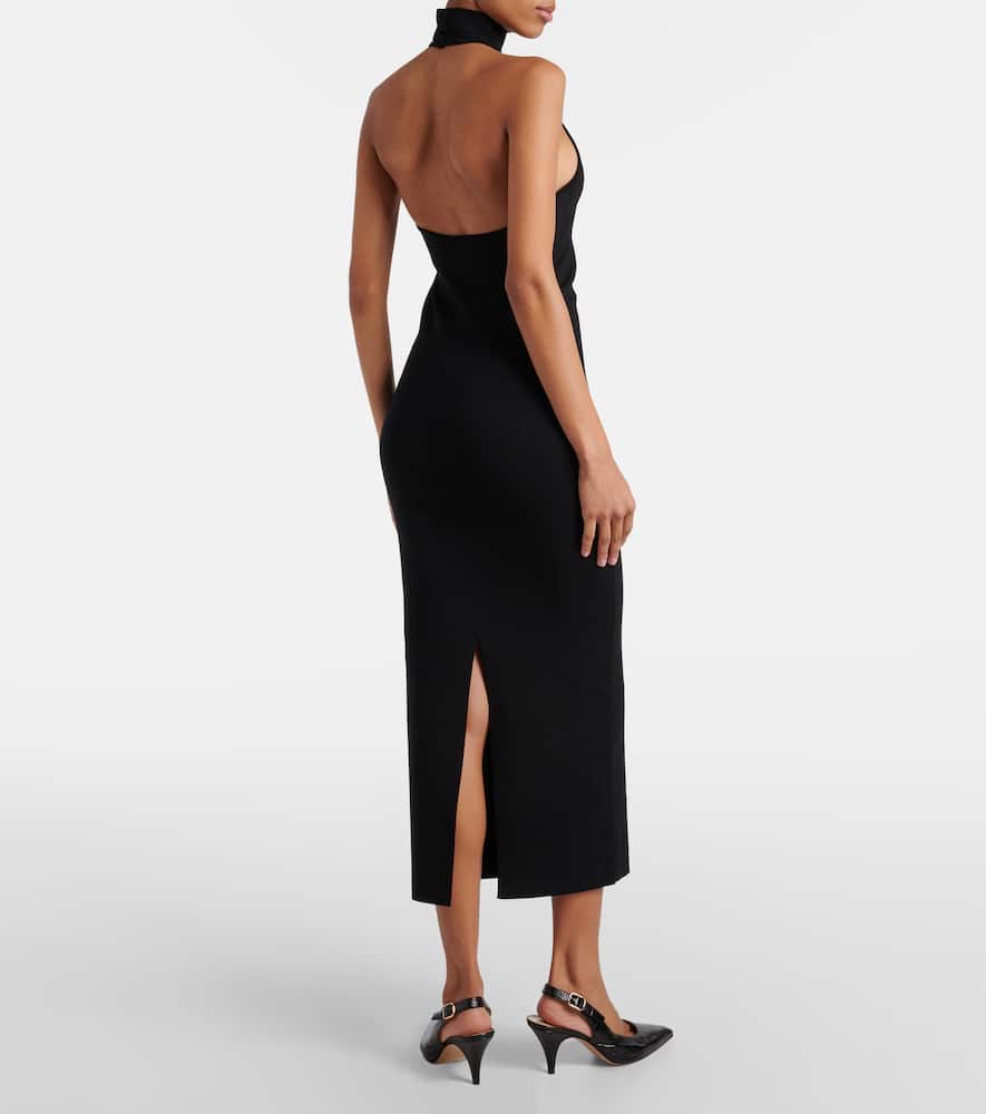 Suzanne ribbed-knit midi dress