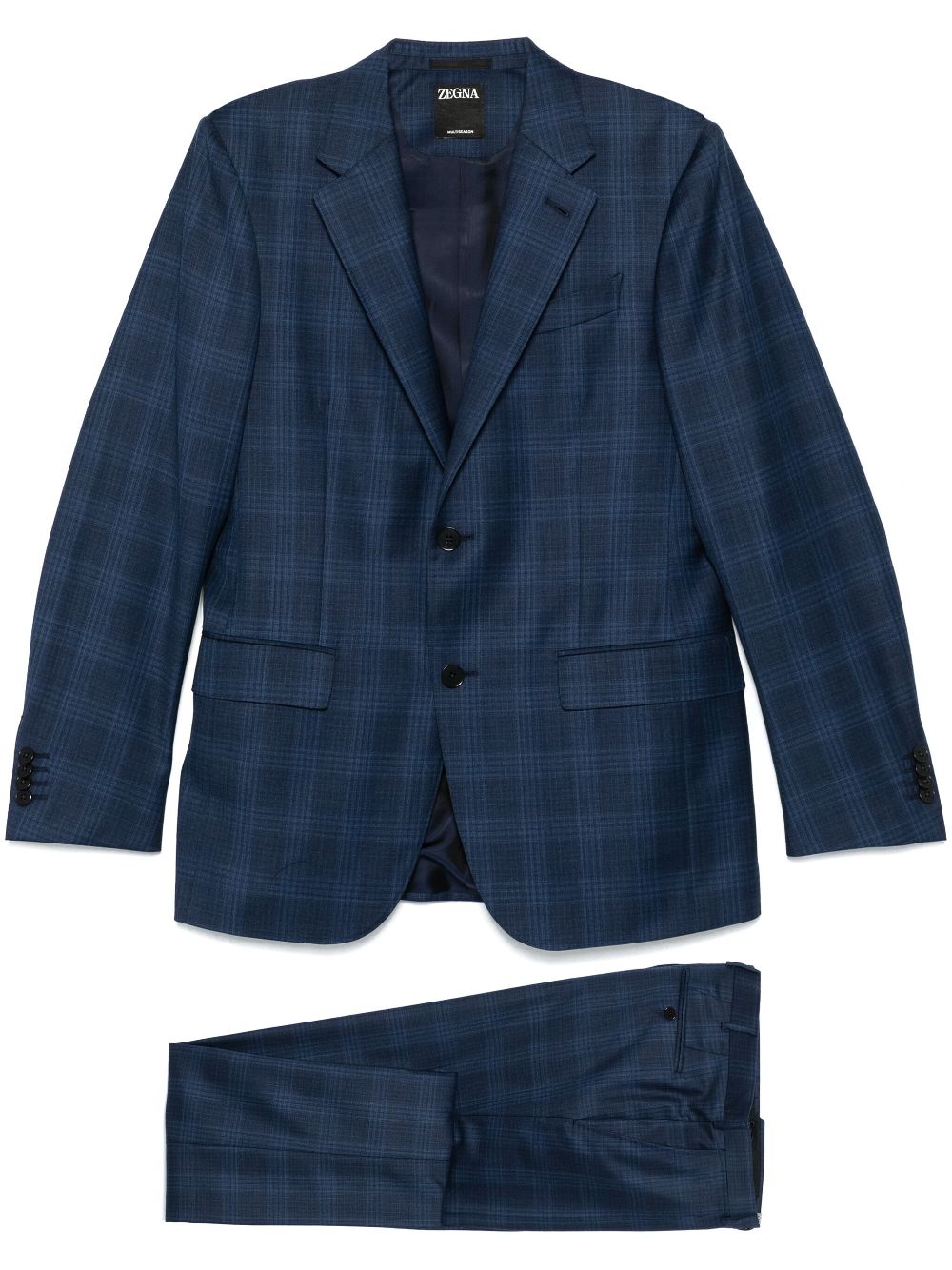 Checked suit - Blue