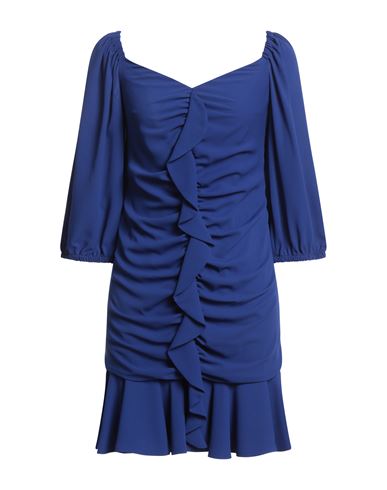 Woman Mini dress Bright blue Size S Polyester