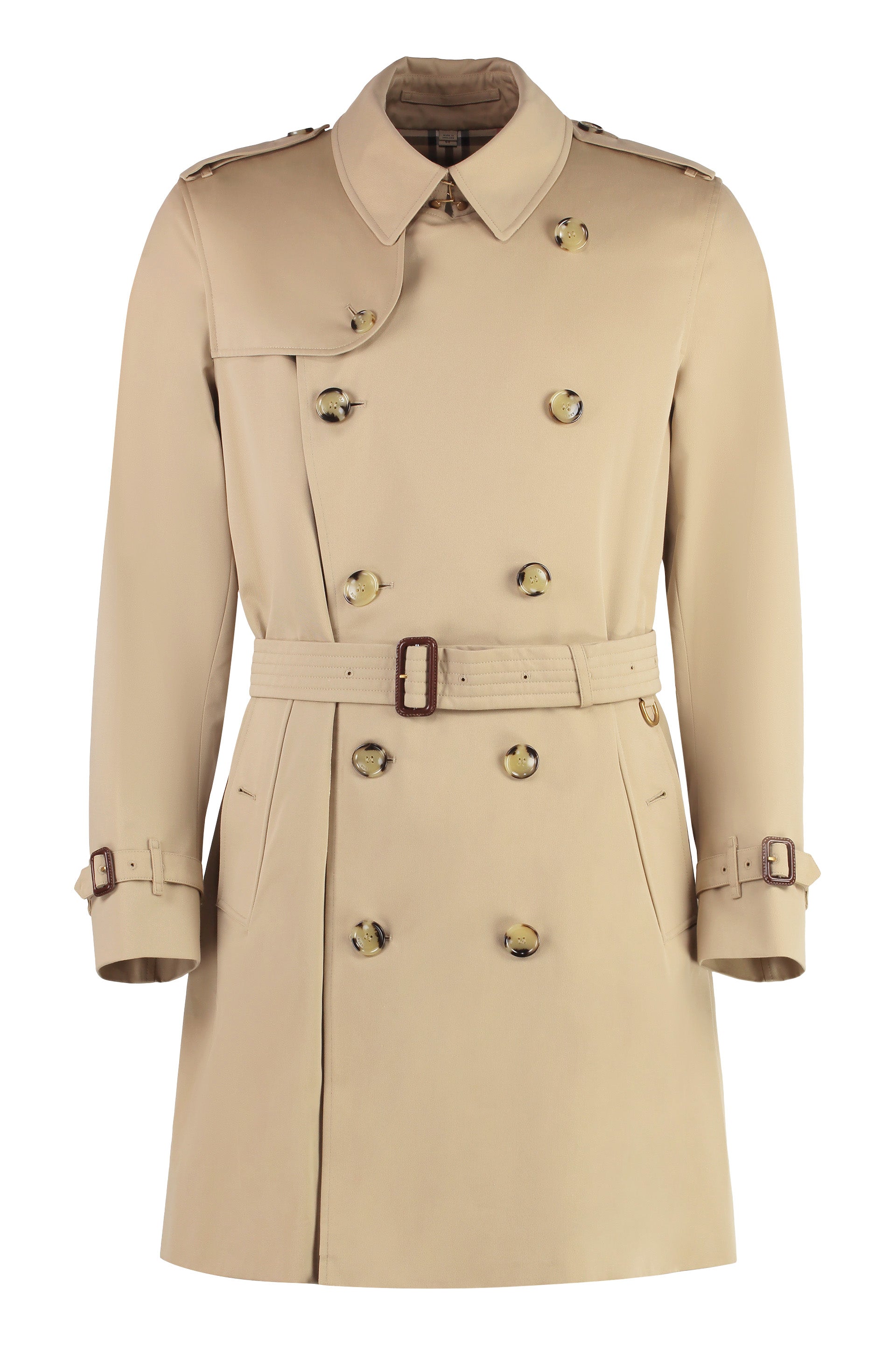 Men's Cotton Kensington Trench Jacket with Check Lining