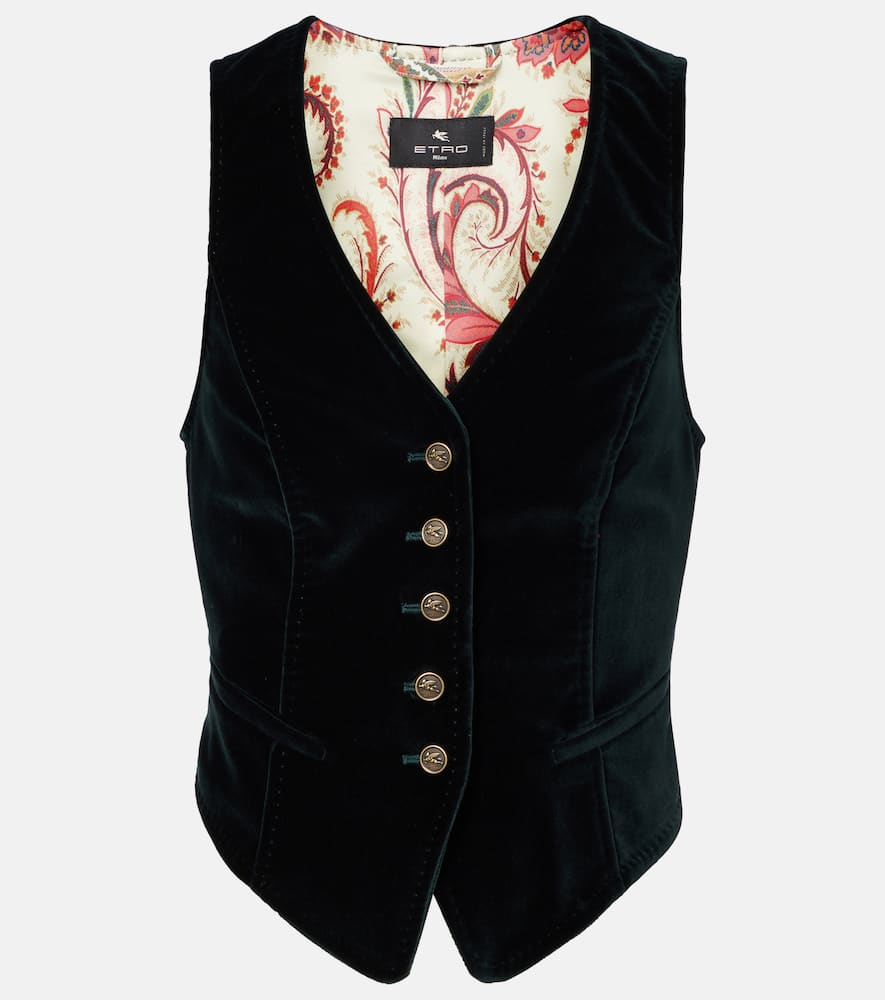 Cotton velvet vest