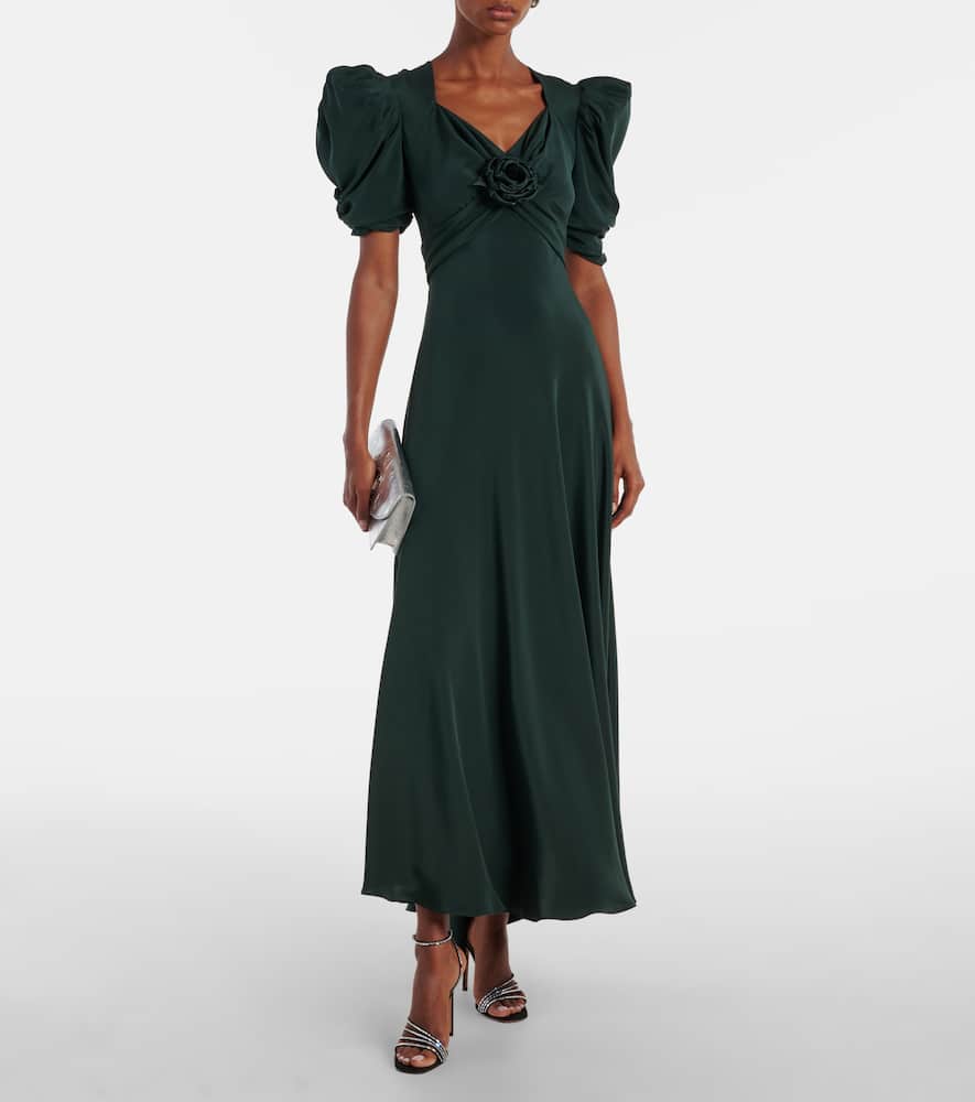 Silk charmeuse cocktail dress