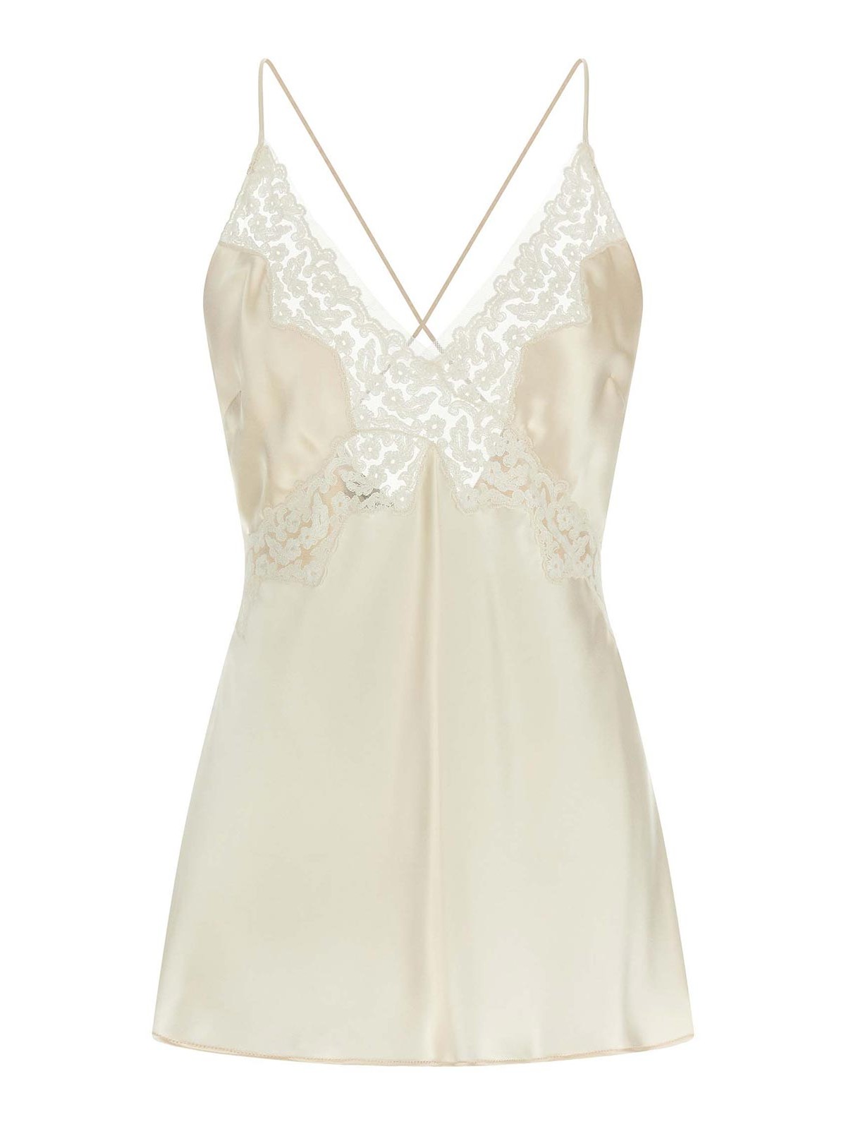 Satin And Lace Top
