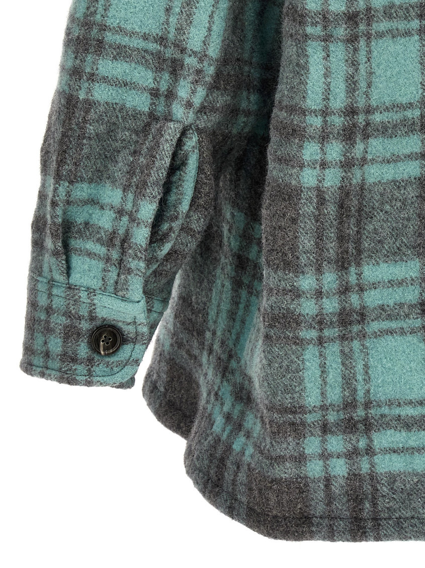 Ami Paris - plaid wool shirt jacket