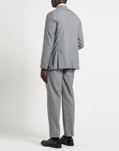 Man Suit Light grey Size 44 Wool