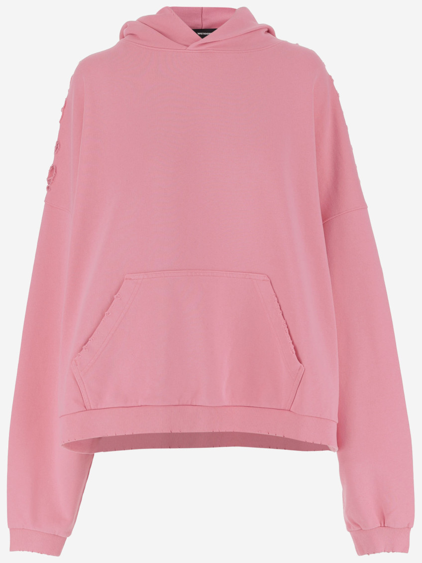 Cotton Sweatshirt With Back Print