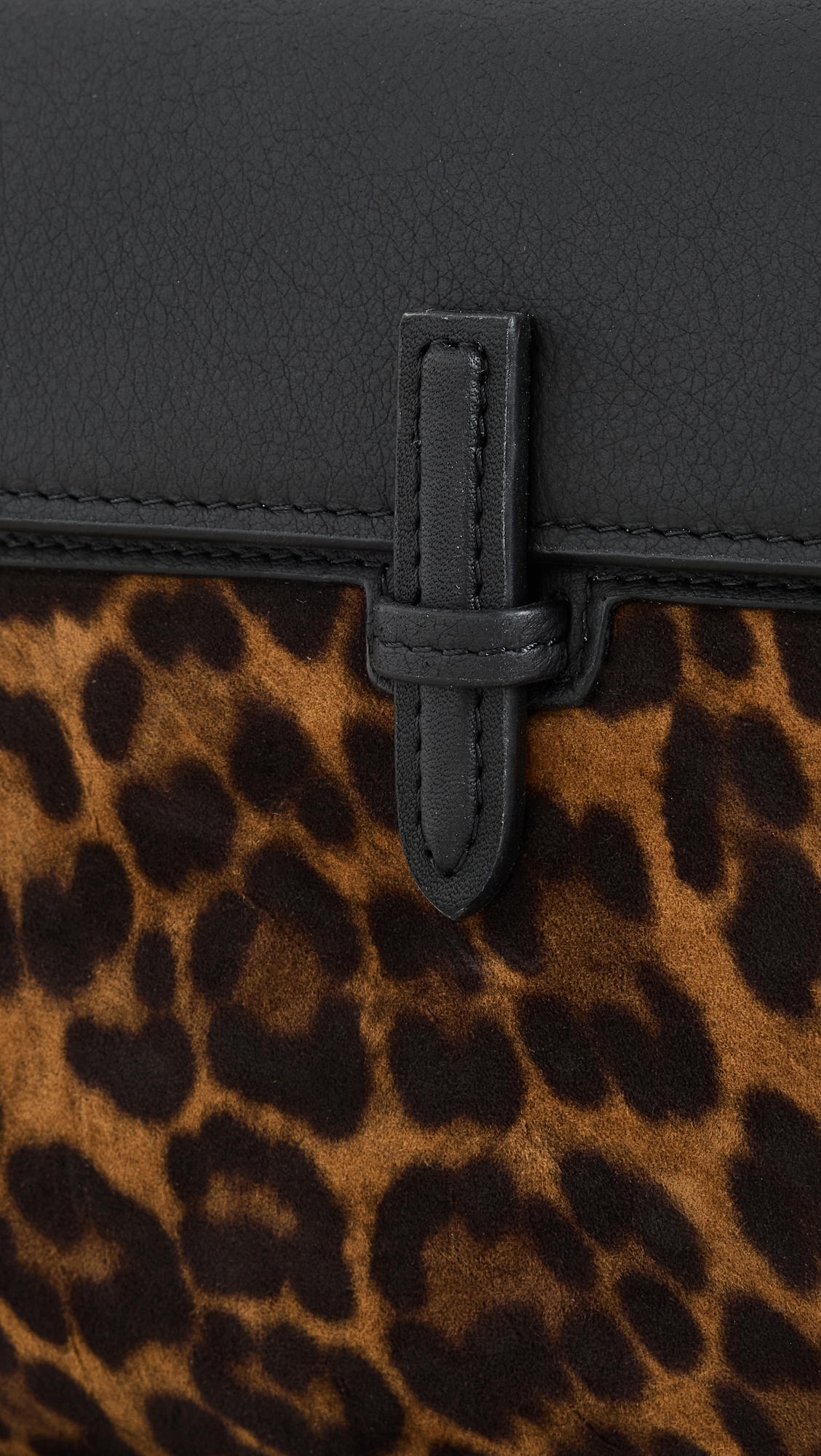 Small Soft Clutch Leopard/Black One Size