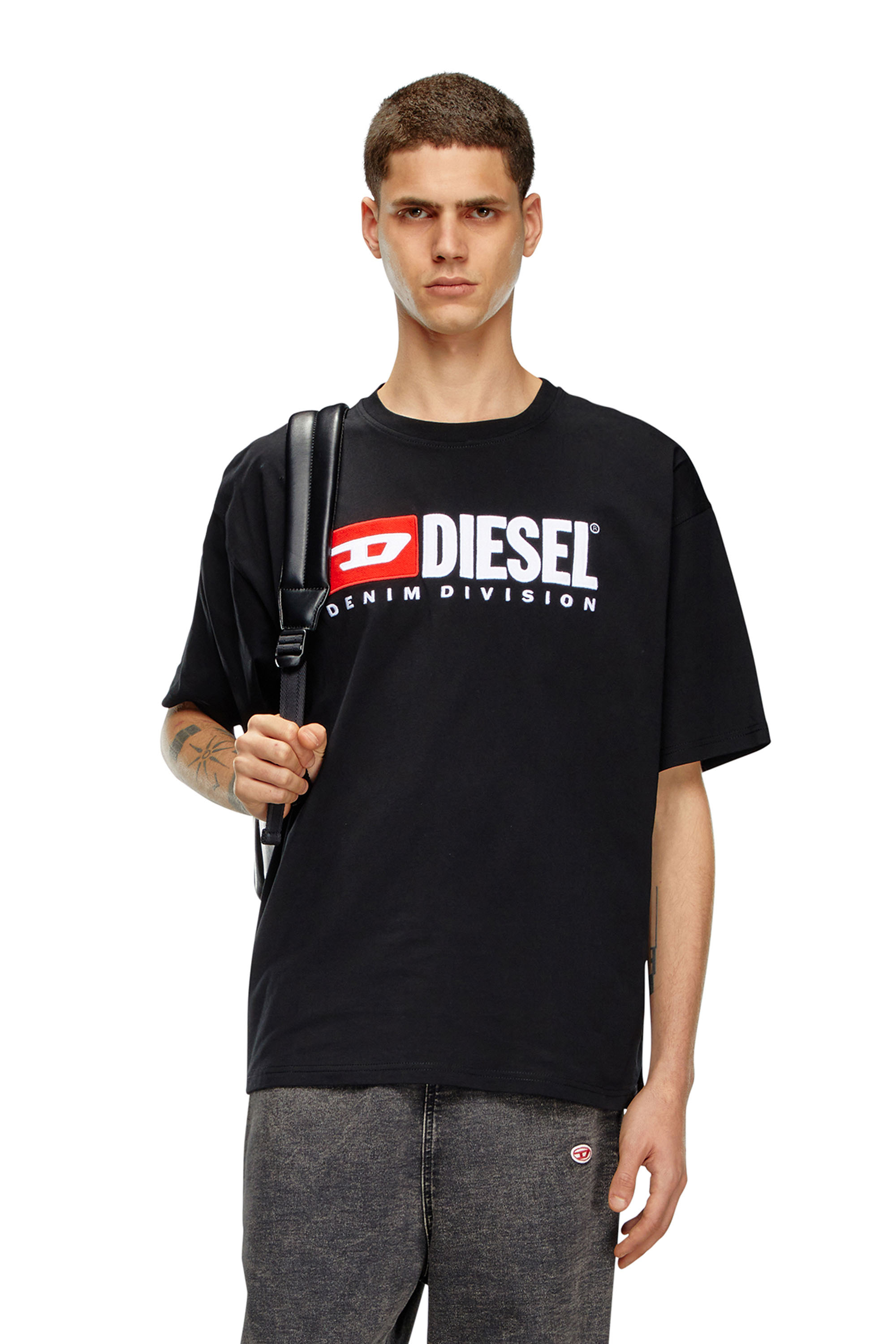 T-shirt with Diesel patch logo