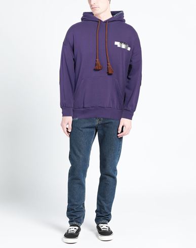 Man Sweatshirt Purple Size S Cotton
