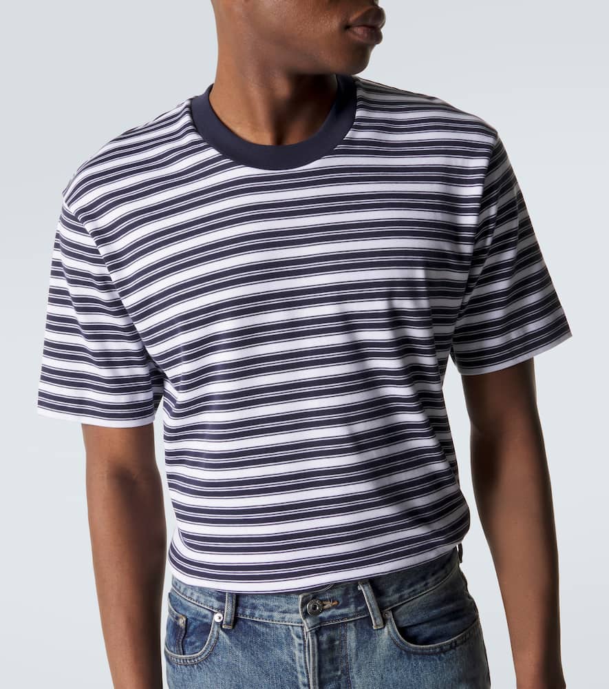 Striped cotton jersey T-shirt