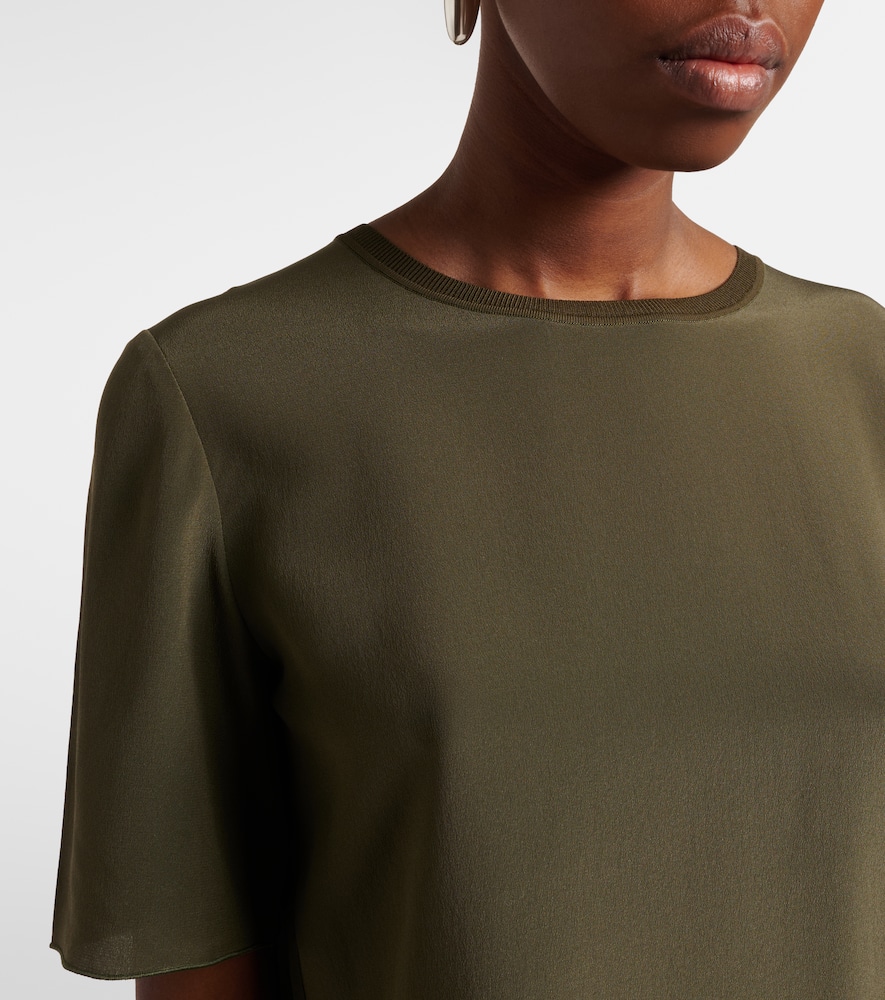 Rubin silk crêpe T-shirt