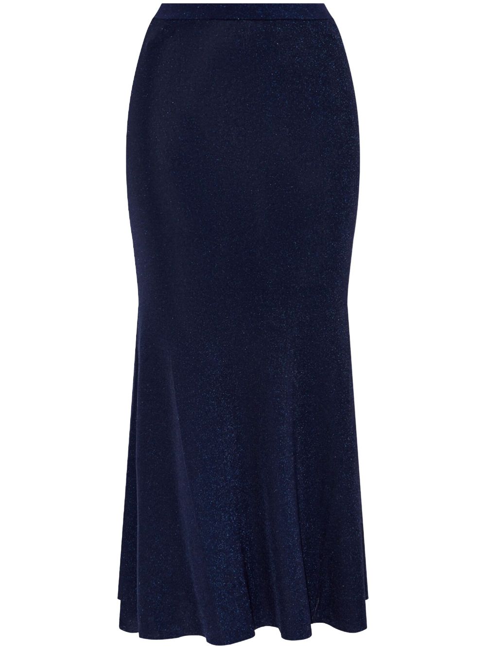 Metallic midi skirt - Blue