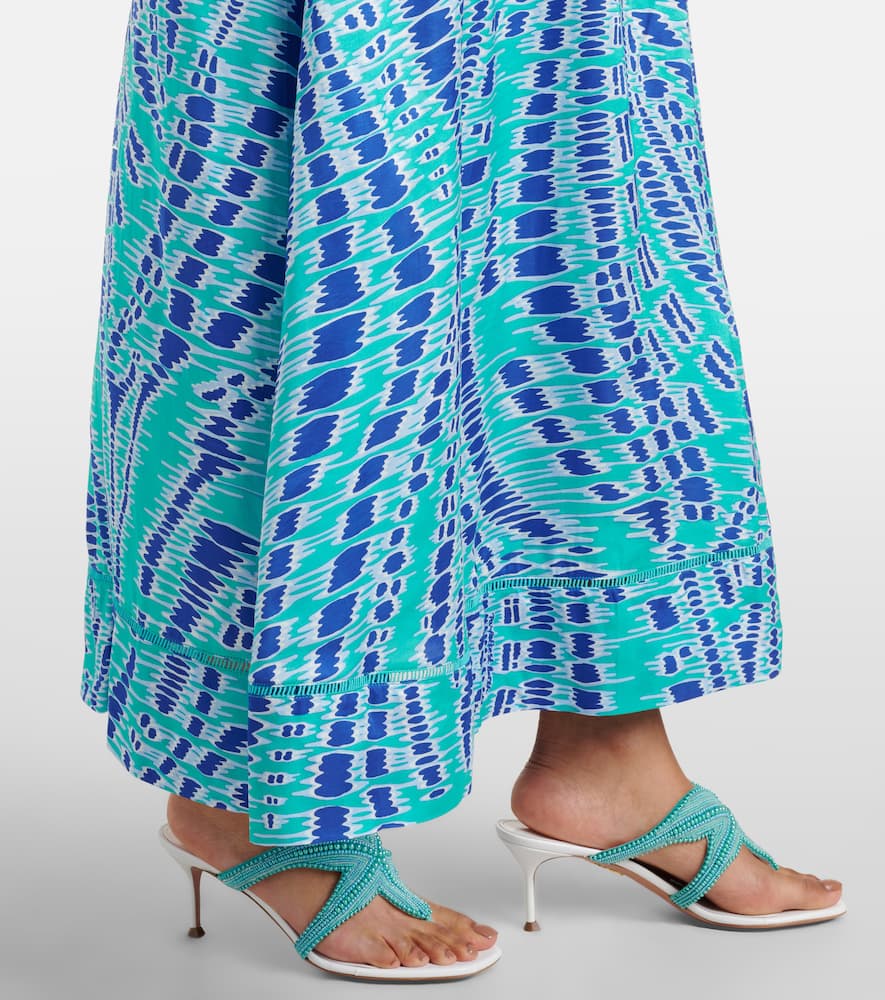 Cassandra printed satin slip dress