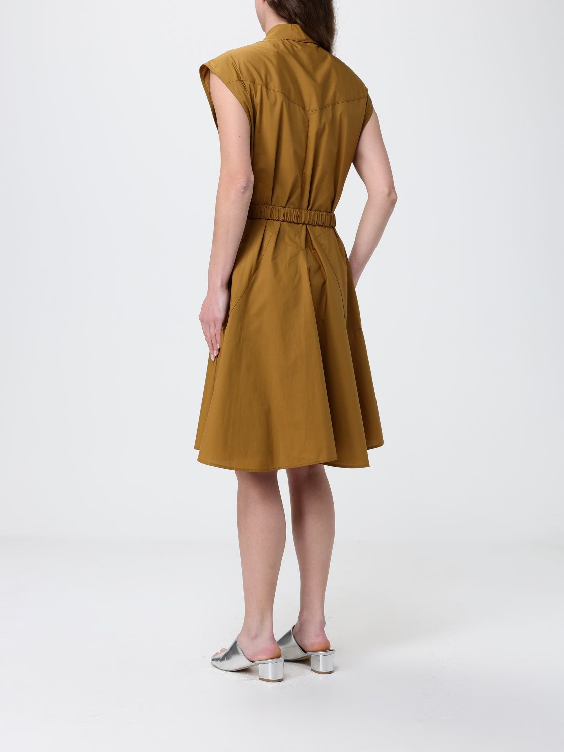 Dress Woman color Tobacco