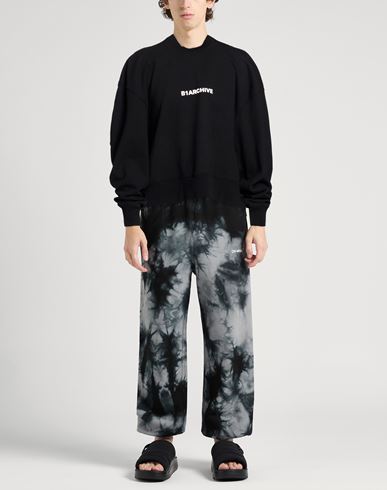 Man Sweatshirt Black Size S Cotton