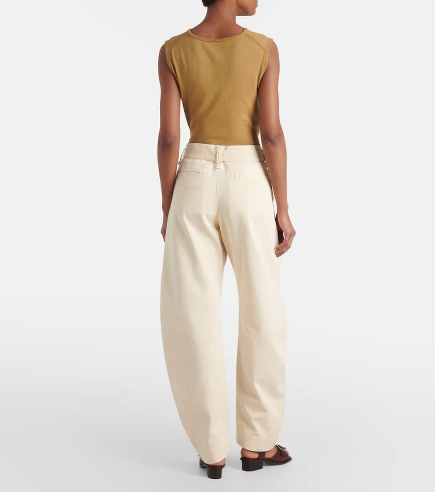 Lemaire Belted barrel-leg jeans