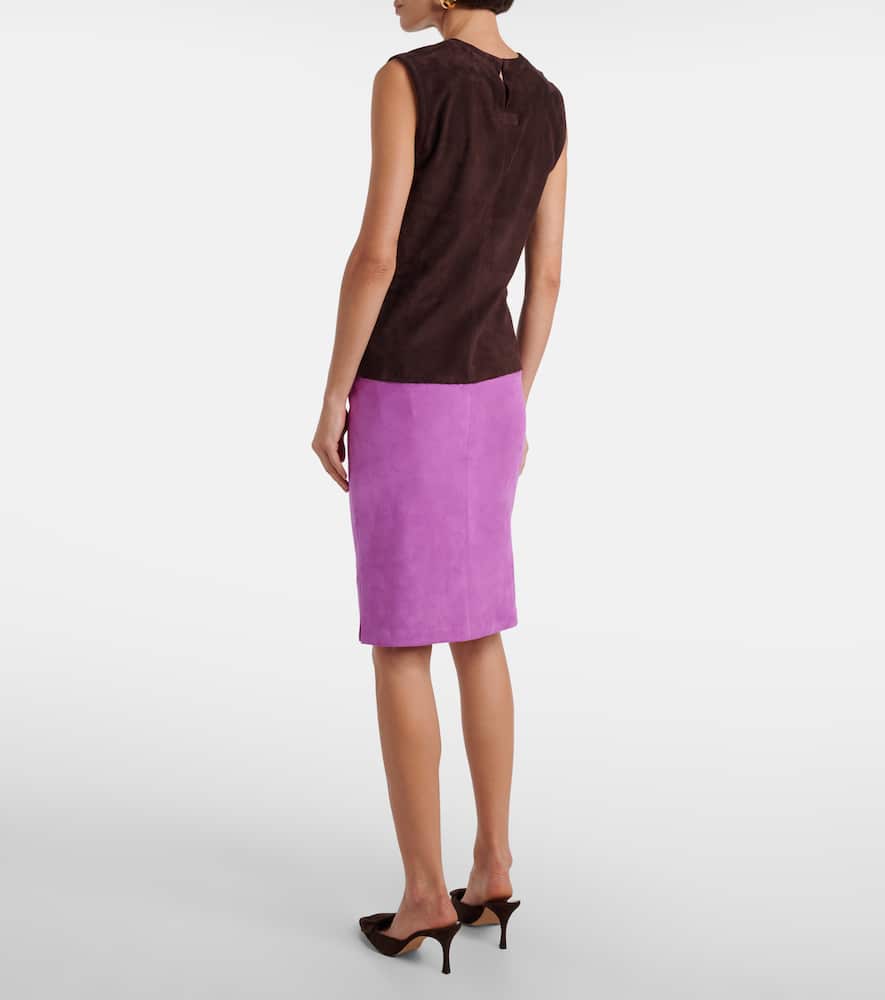 Miuccia suede top