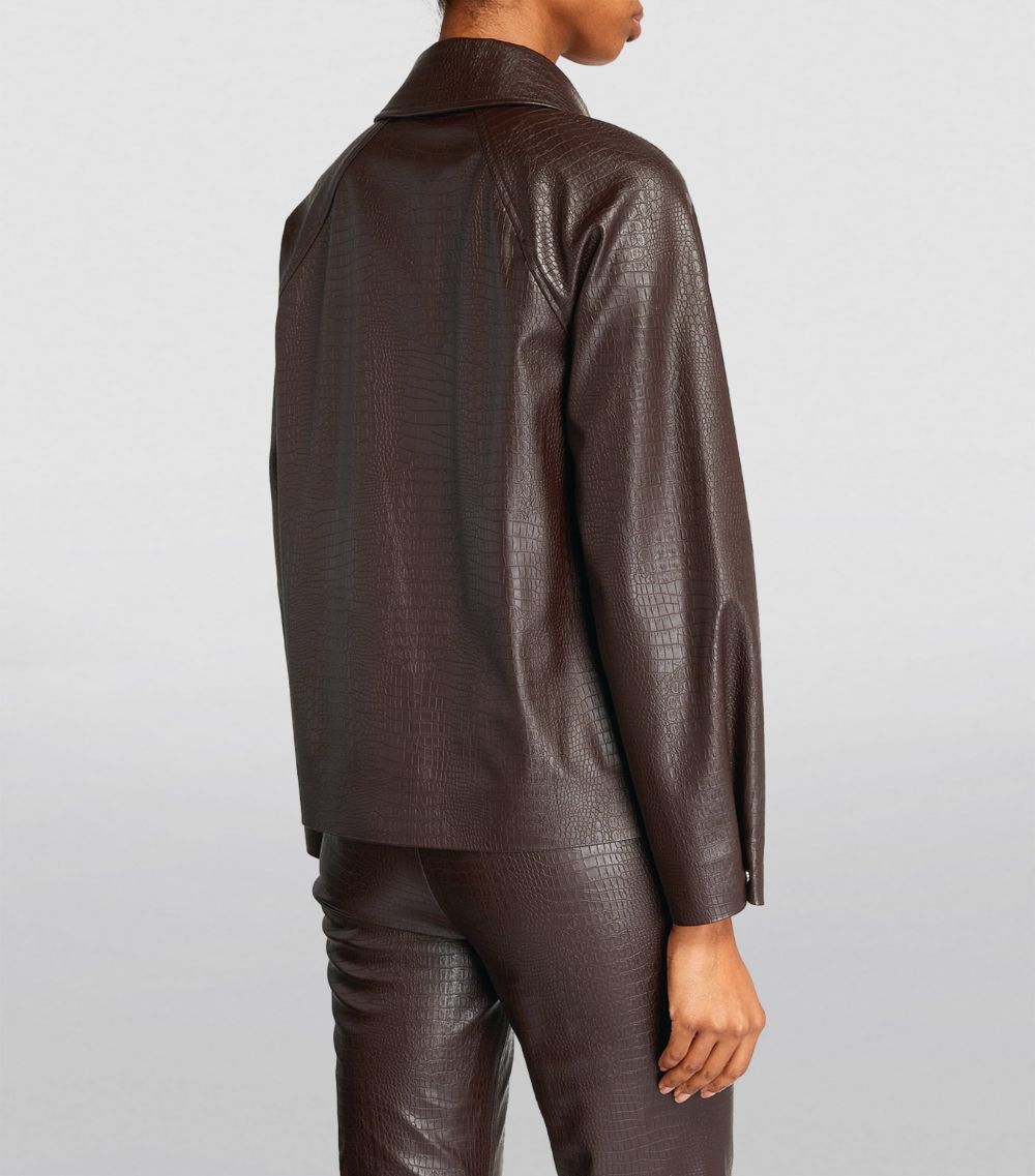Faux Leather Nepal Jacket