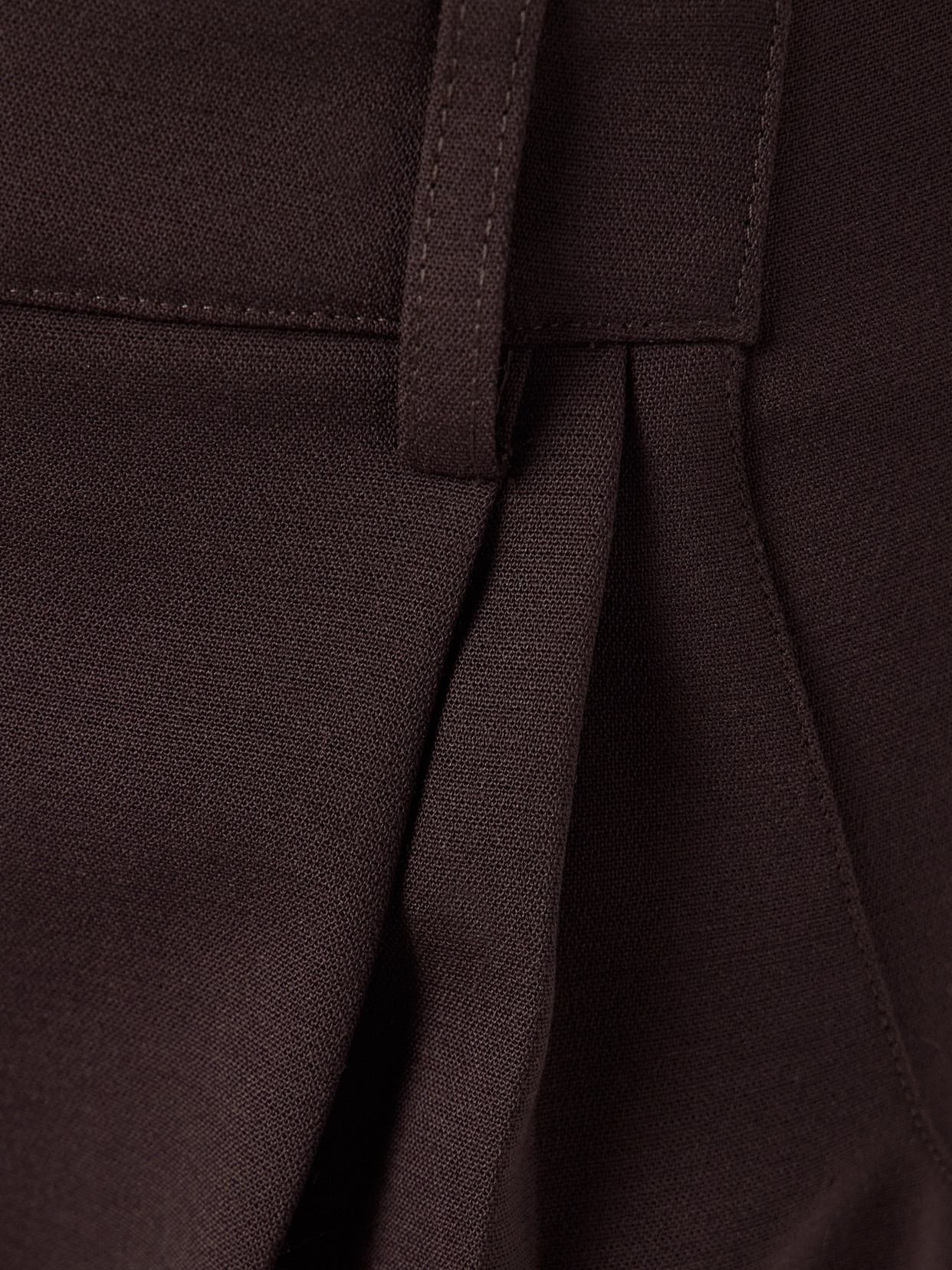 Annie Pleated Woven Wide-leg Pants - Purple