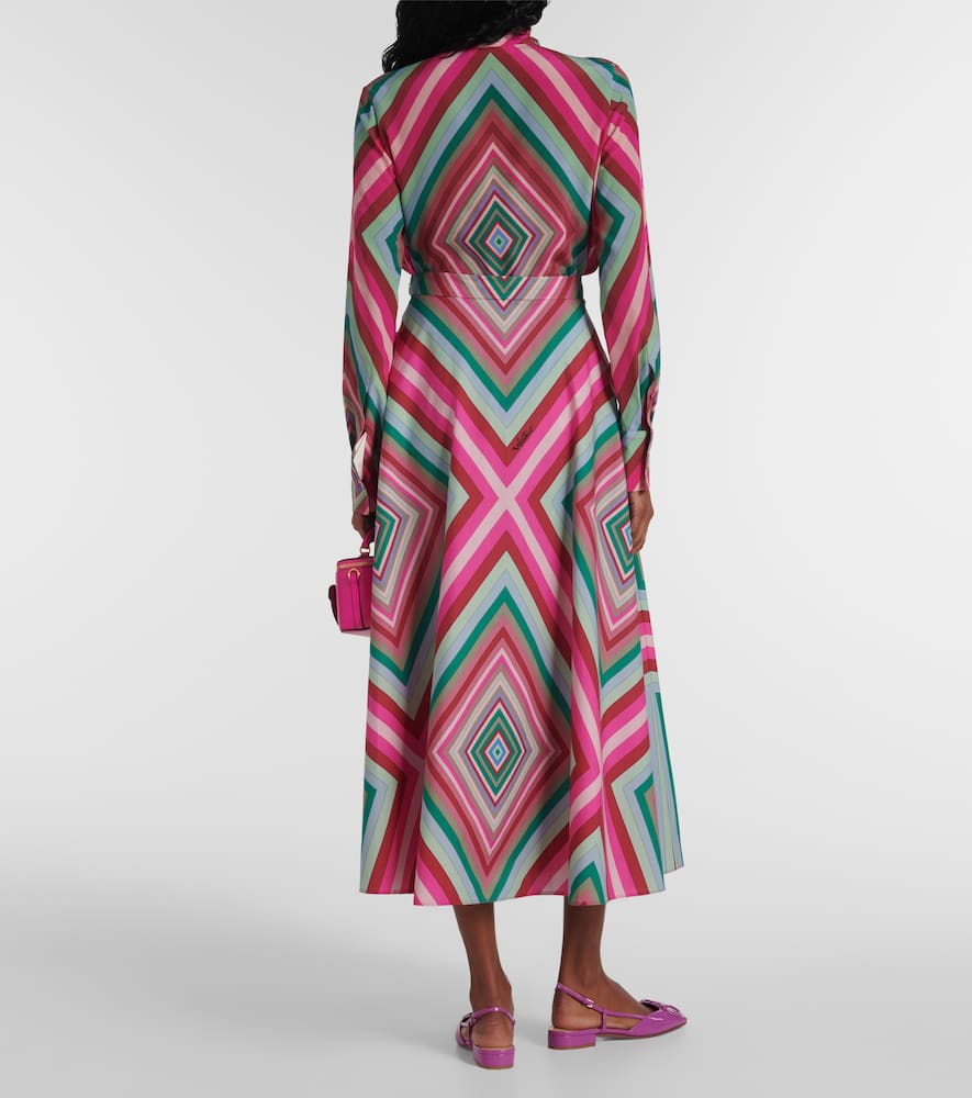 Rhombus 75 cotton poplin maxi skirt