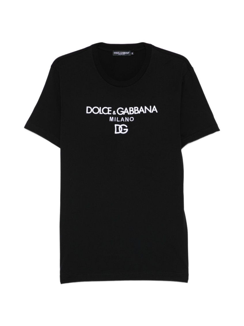 Logo-embroidered T-shirt