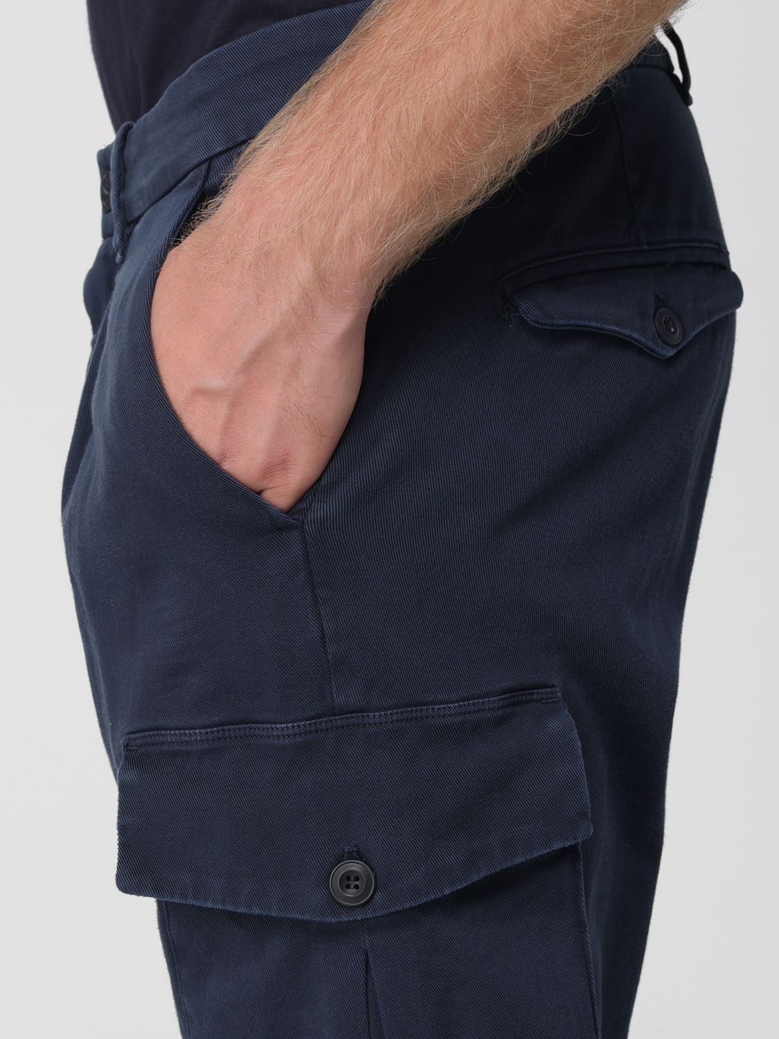 Pants Men color Blue
