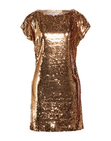 Woman Mini dress Copper Size 4 Polyester, Elastane