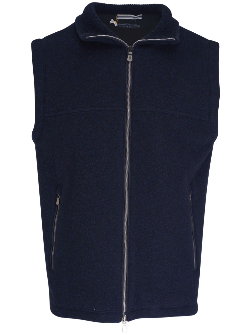 Zip-down vest - Blue