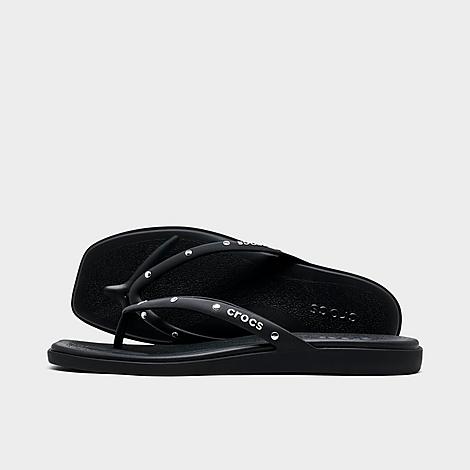 Women's Miami Studded Flip Sandals in Black