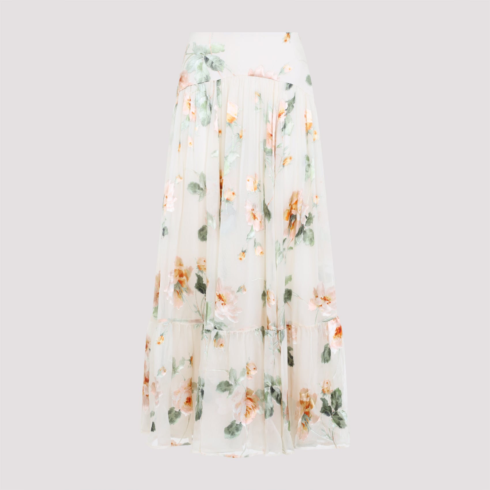 Carousel Burnout Midi Skirt