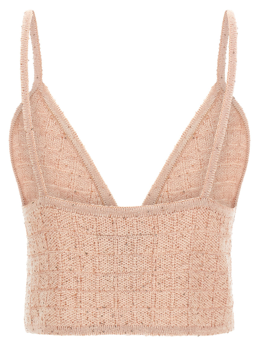 Sequin Top Tops Pink