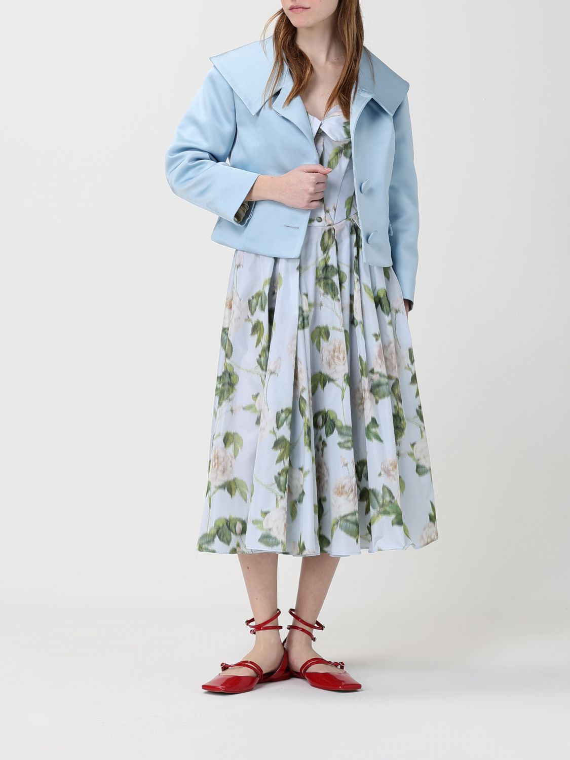 Blazer Woman color Gnawed Blue