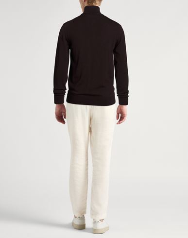 Man Sweater Dark brown Size M Merino Wool